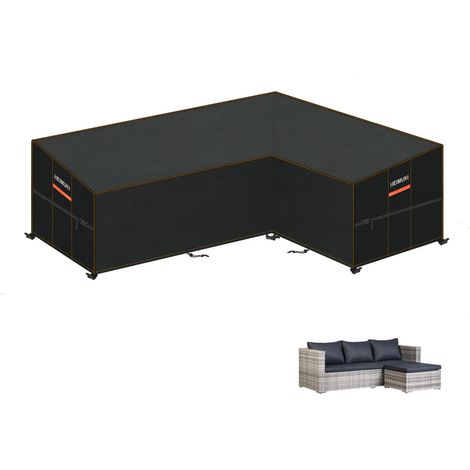 Housse Canapé D'angle Housses pour Mobilier de Jardin en Forme de L (1/5)