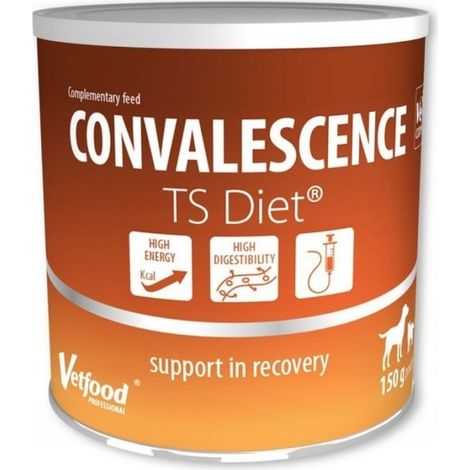Vetfood TS Diet Integratore alimentare per la convalescenza di cani e gatti, 150 g