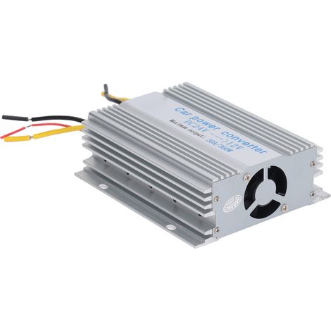 Convertisseur de puissance pour voiture DC24V vers DC12V 30A 360W IP68 étanche, transformateur abaisseur de sécurité, adapté aux voiturettes de golf, aux voitures et aux camions. (1/5)