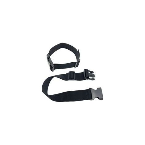 Lot de 4 Sangles à Cliquet 200 cm x 25 mm Noires, Sangle d'Arrimage avec Boucle Rapide en Plastique pour Bagages et Fixation (1/4)