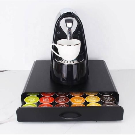 NetBoat Tiroir Capsule de Café - Rangement Support pour Dosette Machine à Café Nespresso - Distributeur Range-Dosette Capsules (1/4)
