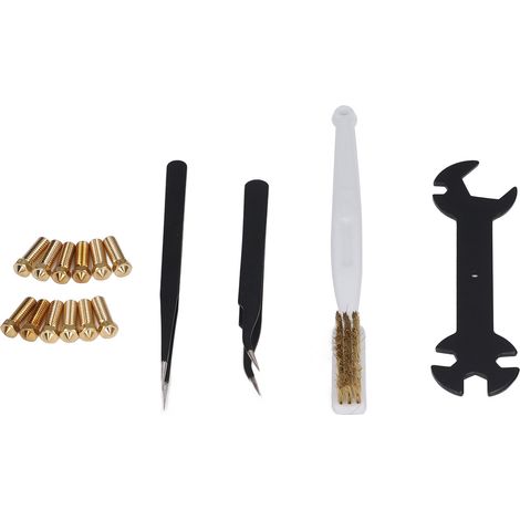 Accessoires pour imprimante 3D : Kit de nettoyage de buses Volcano (16 pièces) (1/5)