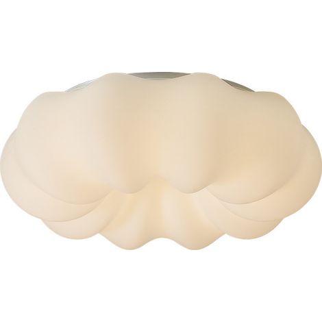 Plafonnier LED blanc en forme de fleur, 30 cm, 3 couleurs, intensité variable, pour chambre d'enfant (1/5)