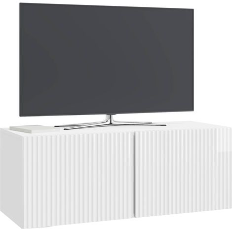 Maison Exclusive - Wandmontierter TV-Schrank Hochglanz Weiß 78,5