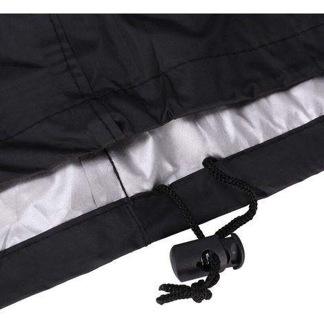 Grillabdeckung, 210D silberbeschichtetes Polyester-Oxford-Gewebe – Quadratisch S – (0,34 kg) – 145 x 61 x 117 cm