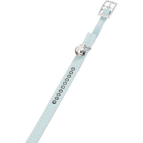 COLLARE MONTE CARLO K & F Monte Skin artificiale, 11 mm, 30 cm azzurro (1/3)
