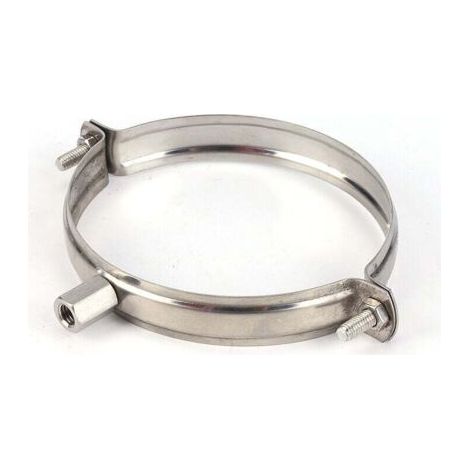 Support de tuyau en acier inoxydable de 75 mm - Clip de montage de conduit - Support de tuyau en PVC - Collier de serrage métallique - Support de conduit rigide - Collier de serrage de tuyau d