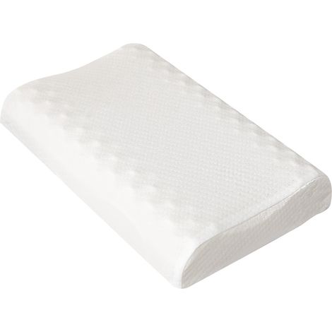 Oreiller en latex souple pour adultes, soutien cervical pour dormir sur le dos, le ventre ou le côté, 55x35cm (1/5)