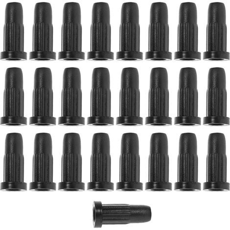 Protections de roues chaise ERINGOGO, plastique noir, lot 25 (1/5)
