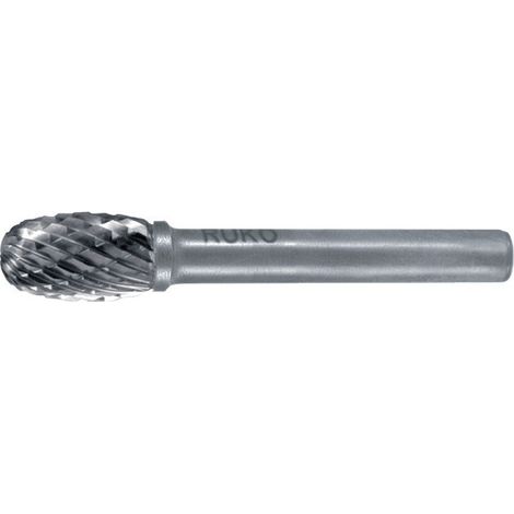 RUKO  Fresa  in  metallo  duro  TRE  Ø  6  mm  lunghezza  testa  10  mm  Ø  gambo  6  mm  dentatura  KVZ  4  -  116211.