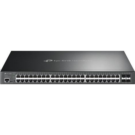 TP-Link Omada SG3452XP switch di rete Gestito L2+ Gigabit Ethernet (10/100/1000) Supporto Power over Ethernet (PoE) 1U Nero