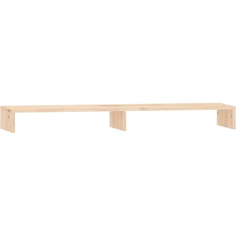 Supporto per monitor 100 x 27 x 10 cm legno massello di pino 020004436