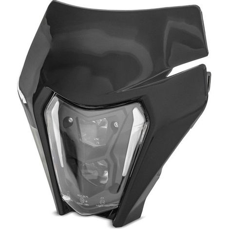 LED-Scheinwerfer + Plakette für KTM EXC / EXC-F / Freeride / Enduro / SMC 14-25 SW1 DRL schwarz