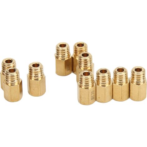 Satz mit 10 Hauptdüsen aus Metall, Gewinde 5,2 x 0,75 mm, Ersatz für Mikuni VM TM TMX Vergaser (1/5)