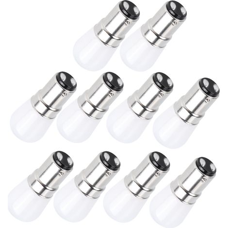Lot de 10 ampoules LED B15 de 1,5 W pour lustre, plafonnier ou applique murale, lumière blanc chaud, accessoires pour lampes (1/5)
