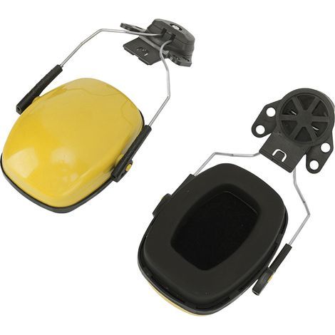 Noise-canceling headphones, noise reduction earmuffs, hearing protection, sound blocking for woodworking, yellow (1/5)