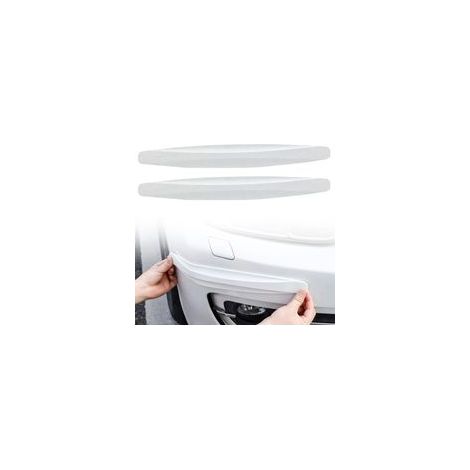 (Blanco) Tiras para parachoques de coche, tira de goma para parachoques, protector de parachoques, goma anticolisión, tiras de goma anticolisión, parachoques anticolisión (Blanco) (1/4)