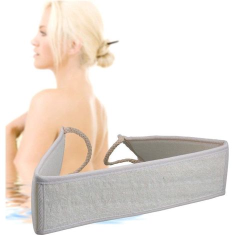 TRADE SHOP - Fascia Spugna Lavaschiena Esfoliante Bagno Doccia Lavare Schiena Scrubber -
