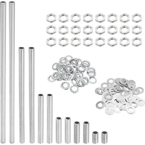 Tige Filetée Creuse avec Encoches Écrous Rondelles 1/8Ip 84Pcs (1/5)