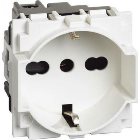 BTICINO KW4140A16 - Presa Standard Tedesco E Bipasso 10/16A 250 V Ac  - Bianco - Now