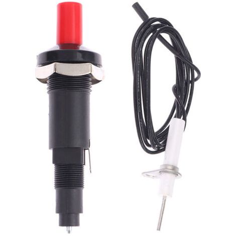 Allumage Piézo , Allumeur Piézo, Allumeur à Bouton Poussoir, Professionnel PP Plastique Allumeur Piezo d'étinc Avec 1 m Cable pour Foyer Au Gaz, Allumeur, Briquet Cuisine En Cér (1/5)