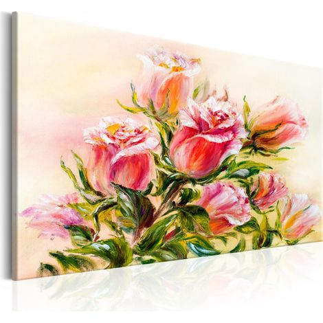 Tableau Imprimé "Wonderful Roses" 60 x 90 cm (1/2)