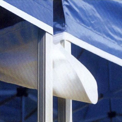 m Regenrinnen für Faltmarkisen, Polyethylenmarkisen, Entwässerungszubehör für sommerliche Outdoor-Veranstaltungen und Partys, schräge Ausführung – Weiß (1/5)