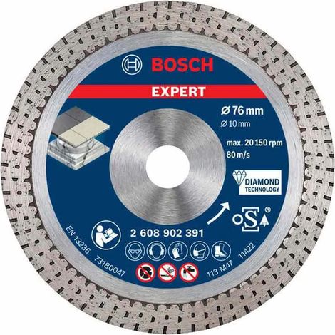 Disco diamantato Bosch expert hard ceramic taglio senza schegge 76 mm