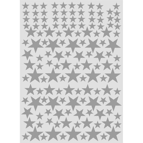 Jeffergarden 150 pièces amovible bricolage autocollant mural PVC vinyle Art décalcomanie salon décoration de la maison gris-DOU