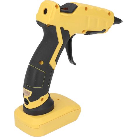Pistolet à colle chaude sans fil à préchauffage rapide, alimenté par batterie 18-21 V, avec 30 bâtonnets de colle de 7 mm (1/5)