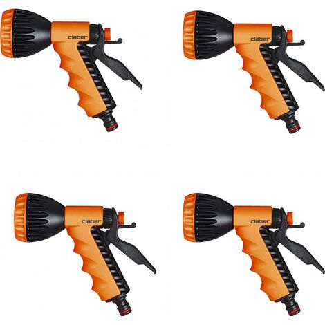 Multipack 4 pezzi claber pistola a doccia ergo 8541 per giardino giardinaggio