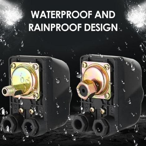 Druckregler für Wasserpumpen, 1,0–5,0 bar, Schutzart IP44, automatischer Druckregler für Brunnen, G1/4-Druckschalter (1/3)