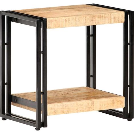 vidaXL Table d'appoint 40x30x40 cm Bois de manguier brut (1/5)