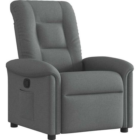 Chaise longue en tissu gris foncé – Canapé lit convertible moderne, dossier réglable, idéal pour salon, chambre ou espace détente (1/5)
