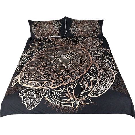 1 Ensemble de literie, housse de couette polyester respirant, taie d'oreiller durable, impression réactive, chambre 1 personne(Q3 : Nouveaux produits pour le mois d'août) (1/5)