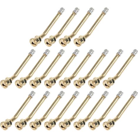 20 valves de pneu en cuivre, excellente étanchéité, protection antirouille, pour camions, remorques et camping-cars, modèle Weeder V3-20-4 (1/5)