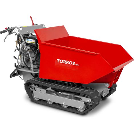 Torros – Minidumper à chenilles 500 kg – Moteur 9 ch – 6 vitesses avant et 2 arrière – Basculement hydraulique – MRD500H6 (1/5)