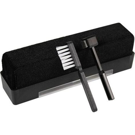 Kit de nettoyage de disques vinyles, brosse de nettoyage antistatique en velours pour disques vinyles, brosse de stylet pour platine vinyle et nettoyage de CD/VCD/DVD (1/5)
