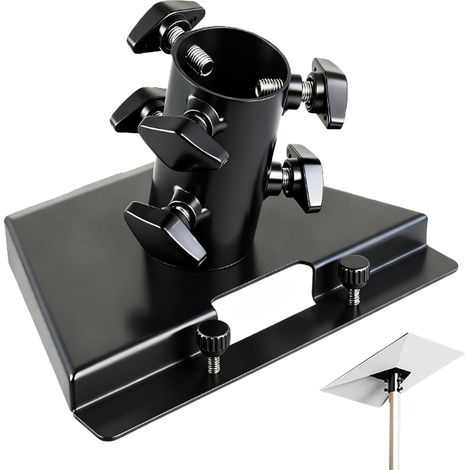 Adaptateur de tube Starlink Gen 3, support Starlink Gen 3 amélioré, support de mât Starlink, compatible avec l'antenne standard Starlink, compatible avec les mâts de 1.1-2.1 pouces(28-54 mm )