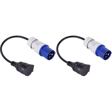 20848043M Adaptateur pour caravanne, Bleu (Lot de 2) (1/2)