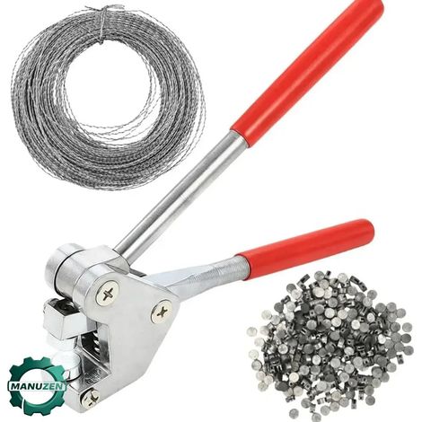Manuzen - Pince à sceller manuelle – kit avec fil de 30 m (1/3)