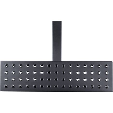 Marchepied d'attelage pour récepteur 2 pouces, acier robuste, capacité 350 lbs, protection pare-chocs arrière avec verrou et stabilisateur, compatible universel camion, SUV, pickup, remorque. (1/5)