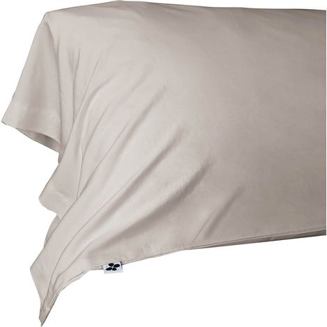 DALIA - Taie de Traversin 43x185cm 100 % Viscose de Bambou Pampa (1/3)