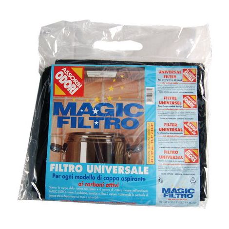 Filtro per Cappa Aspirante Odori Magic Nero 47 x 57 cm 5 Pezzi