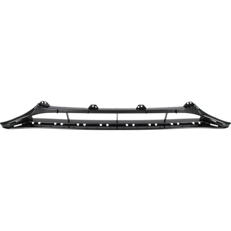 Parrilla Audi A5 8T S-line FL 11-16 en el centro del parachoques delantero, color negro. (1/3)