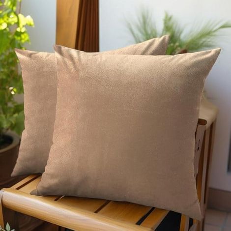 Fundas de cojín decorativas de terciopelo suave, con cierre de cremallera, cuadradas de color liso, ideales para dormitorios, coches, salas de estar y sofás, de 20x20 pulgadas.