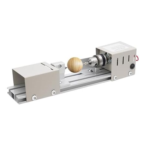 Tour à broche mini haute performance 4000-9000 tr/min, 96W pour les amateurs, menuiserie, artisanat (1/5)