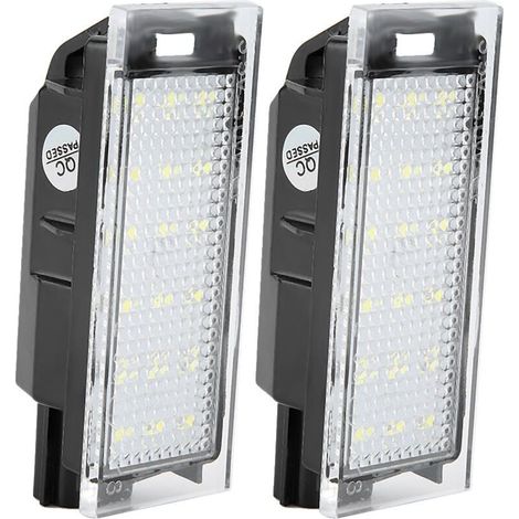 Lighting plate of registration LED 18 beads Set of 2 bulbs Canbus without error Compatible Clio, Megane, Laguna (1/5)