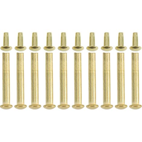 Kit de Réparation pour Éventail Pliant en Acier Inoxydable Or, 10 Ensembles de Rivets Élégants Compatibles Ventilateurs Pliants, Accessoires Robustes pour Fixation (1/5)