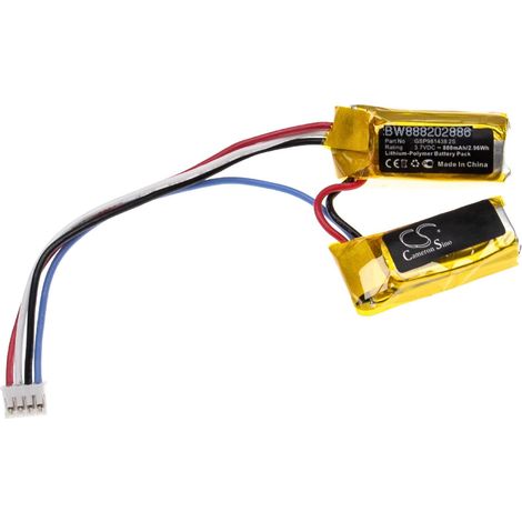 vhbw Batterie compatible avec JBL SoundGear enceinte, haut-parleurs (800mAh, 3,7V, Li-polymère)